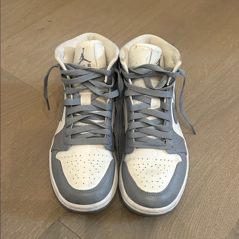 Women’s air Jordan Gray and White Sneakers